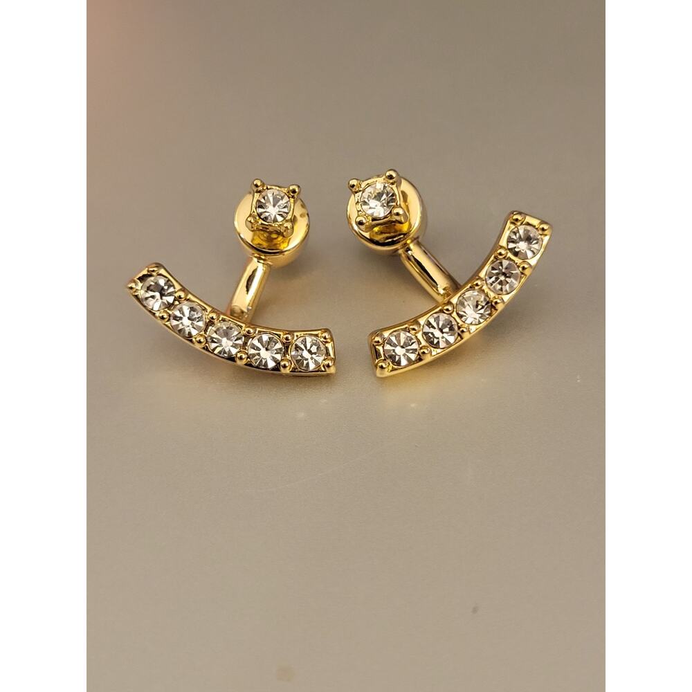 BAUBLEBAR Crystal Cubic Zirconia Goldtone Earring
